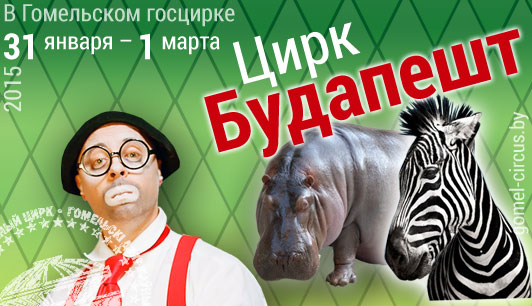 В Гомельском госцирке с 31 января по 1 марта 2015 г. - Цирк «Будапешт»