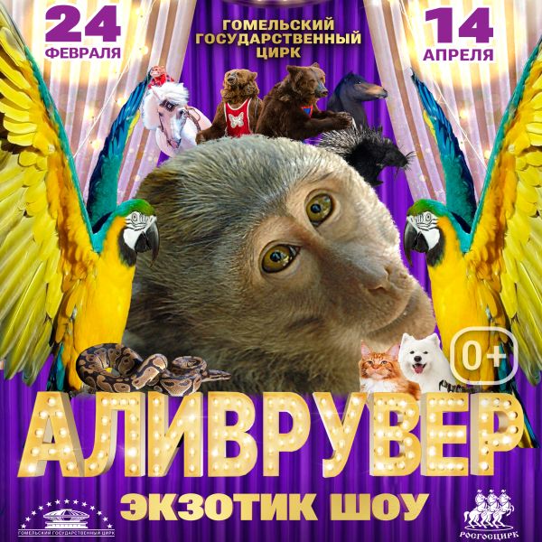 In Gomel State Circus, 24.02.2024–14.04.2024 :: «Exotic show «Alivruver»